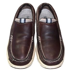 MEN’S SEBAGO CLOVEHITCH BROWN LEATHER OXFORD DOCKSIDE BOAT SHOE SIZE 7.5M